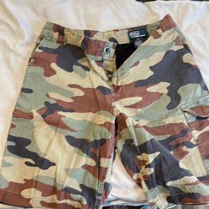Boys polo by Ralph Lauren size 14 camo shorts